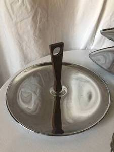 Hersheys Fondu Pot & Metal Serving Dishes