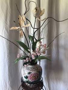 Asian Vases, Plate and Arrangement
