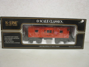 K-LINE O SCALE CLASSICS MILWAUKEE ROAD BAY WINDOW CABOOSE - NEW