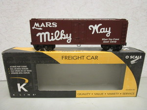 K-LINE MILKY WAY (MARS CANDY) WHEN YOU CRAVE GOOD CANDY O SCALE REEFER, W ORIGINAL BOX