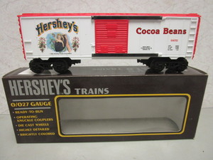 K-LINE HERSHEYS COCOA BEANS BOXCAR, 0027 GAUGE, W ORIGINAL BOX
