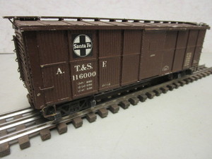SANTA FE A.T.&S.F. BOXCAR, KIT-BUILT, O GAUGE