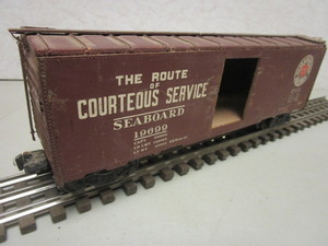 SEABOARD RAILWAY THE ROUTE OF COURTEOUS SERVICE BOXCAR, KIT-BUILT, O GAUGE