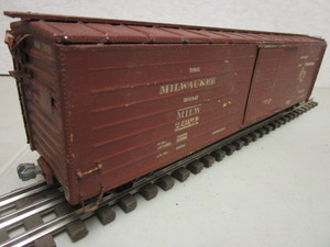 MILWAUKEE ROAD ROUTE OF THE HIAWATHA BOXCAR, KIT-BUILT, O GAUGE