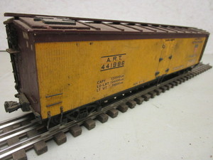 AMERICAN REFRIGERATOR TRANSIT CO. KIT-BUILT BOXCAR, O GAUGE