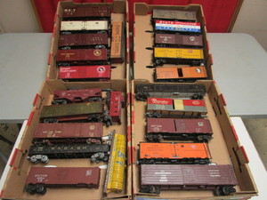 ASSTD. VINTAGE, SCRATCH-BUILT, KIT-BUILT O GAUGE TRAIN CARS, HEINZ VINEGARS, PACEMAKER, MORE