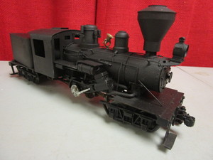 VINTAGE 1955 BRASS LOGAUGH CLIMAX LOCOMOTIVE, O GAUGE, KIT-BUILT, W ORIGINAL INSTRUCTIONS