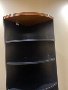 lot 17 image: LaCasse Group 5-Level Wooden Corner Shelf