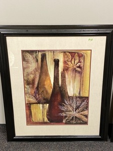 lot 38 image: Lot Of (2) Framed Art  Decor Pieces