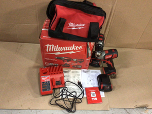 M18 18-Volt Lithium-Ion Cordless Drill DriverImpact Driver Combo Kit w one 1.5Ah Batteries, Charger Tool Bag (2-Tool) by Milwaukee Customer Returns See Pictures