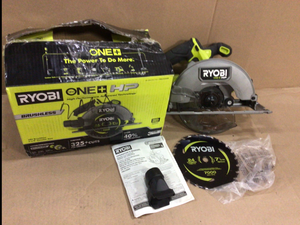 ONE HP 18V Brushless Cordless 7-14 in. Circular Saw (Tool Only) by RYOBI Customer Returns See Pictures