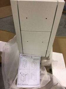 Torino 12 in. W x 28 in. H x 17-34 in. D Bathroom Linen Storage Cabinet in White by Fresca Customer Returns See Pictures