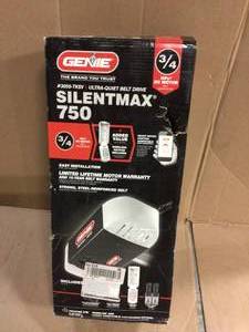 SilentMax 750 34 HPc Ultra-Quiet Belt Drive Garage Door Opener with Wireless Keypad by Genie Customer Returns See Pictures