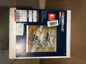 17 in. D x 21 in. W x 27 in. H ShelfTrack 4-Drawer Kit Steel Closet System in White by ClosetMaid Customer Returns See Pictures