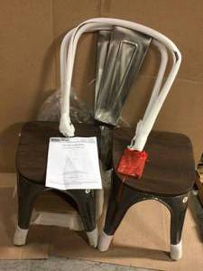 Gunmetal Dining Chair (Set of 2) by StyleWell Customer Returns See Pictures