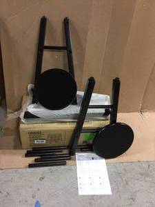 Element 24 in. Black Counter Stools (Set of 2) Customer Returns See Pictures