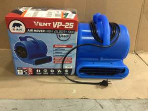 14 HP Air Mover Blower Fan for Water Damage Restoration Carpet Dryer Floor Home and Plumbing Use in Blue by B-Air Customer Returns See Pictures