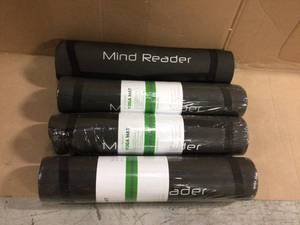 High-Density Fitness Mat, Black Yoga Exercise Floor Covering, 14 Thick, 23.5 in. x 68 in. 11 sq. Customer Returns See Pictures&nbspft.