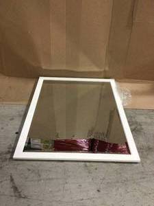 White Framed Mirror see pictures