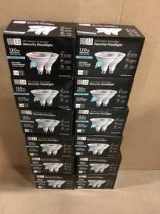 BIG LOT OF 120-Watt Equivalent PAR38 LED Motion Sensor Flood Light Bulb Daylight (2-Pack) by KODO Customer Returns See Pictures