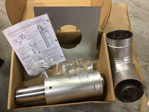 3 in. x 5 in. Horizontal Stainless Steel Concentric Termination Vent Kit for Mid Efficiency Tankless Gas Water Heaters by Rheem Customer Returns See Pictures