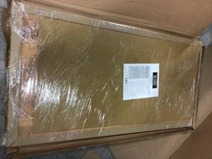 Unfinished Beech 4 ft. L x 25 in. D x 1.5 in. T Butcher Block Countertop by HARDWOOD REFLECTIONS Customer Returns See Pictures