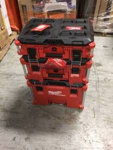 PACKOUT 22 in. Modular Tool Box Storage System by Milwaukee Customer Returns See Pictures