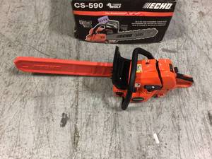 20 in. 59.8 cc Gas 2-Stroke Cycle Chainsaw by ECHO Customer Returns See Pictures