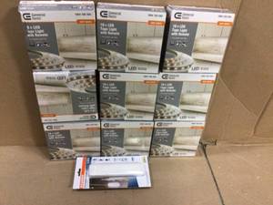 16 ft. White Indoor LED Tape Light wremote (Plug-in or direct wire) Customer Returns See Pictures