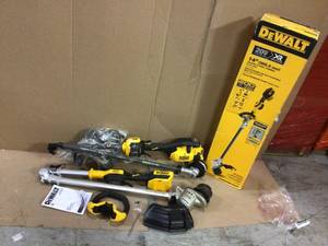 Lot of 2 Dewalt  Cordless Foldable Dual Line String Timmer 20V MAX Brushless Customer Returns See Pictures