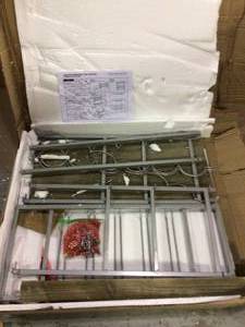 32.5 x 13 x 30 in Rectangular Metal Silver Concord Farmhouse Removable Tray Bar Cart Customer Returns See Pictures