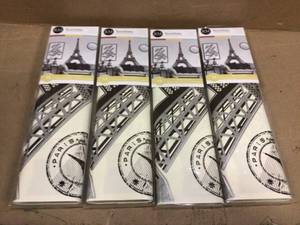 18 in. x 40 in. Eiffel Tower 13-Piece Peel and Stick Giant Wall Decal Customer Returns See Pictures