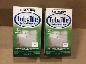 1 qt. White Tub and Tile Refinishing Kit by Rust-Oleum Specialty Customer Returns See Pictures