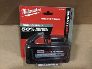 M18 18-Volt Lithium-Ion HIGH OUTPUT XC 8.0 Ah Battery by Milwaukee Customer Returns See Pictures