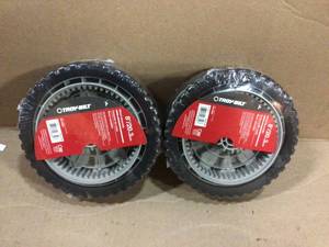 Original Equipment 8 in. Drive Wheel Assembly for Select Self Propelled Lawn Mowers, OE# 634-05281A by Troy-Bilt Customer Returns See Pictures
