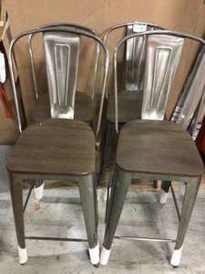 29 in. Gunmetal Backed Bar Stool  by StyleWell Customer Returns See Pictures