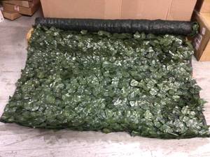 59 in. x 118 in. Faux Ivy Leaf Vines IndoorOutdoor Privacy Fencing Roll by COLOURTREE Customer Returns See Pictures