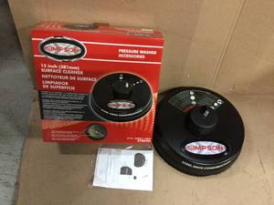 15 in. Steel Surface Cleaner Rated up to 3700 PSI by Simpson Customer Returns See Pictures