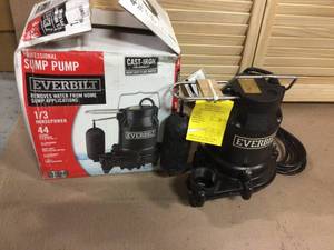 13 HP Cast Iron Sump Pump by Everbilt Customer Returns See Pictures