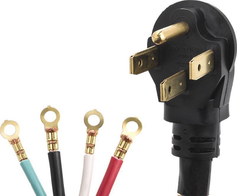 Smart Choice - 6 50 Amp 4-Prong Range Cord - Black