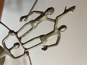 lot 88 image: Brass African Balancing Piece