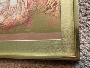 lot 98 image: Metallic Mother and Children Framed Art