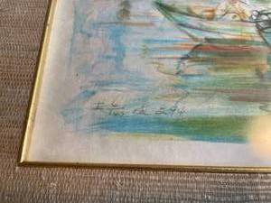 lot 99 image: Edna Hibel Signed Framed Art