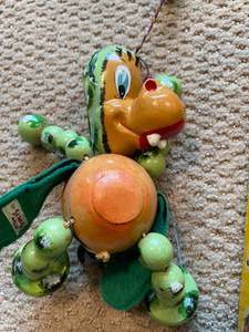 lot 112 image: Baby Dragon Pelham Puppet From The 60s In Original Box