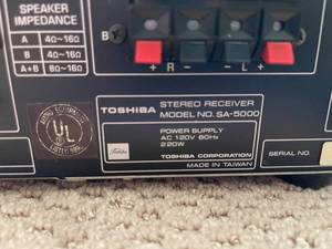 lot 126 image: Toshiba Stereo Receiver
