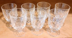 lot 22 image: Waterford Crystal Cordial Glasses