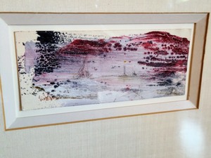 lot 50 image: Framed Abstract Painting