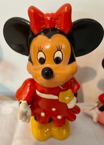 4 Mickey and Minnie Plastic Banks.