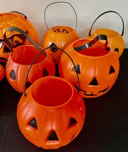 Plastic Pumpkin Treat Baskets and More