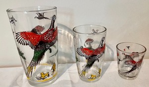 Pheasant Glassware Tumblers